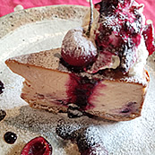 季節のスイーツ・アメリカンチェリーチーズケーキ