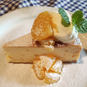季節のスイーツ・八朔チーズケーキ