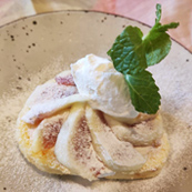 季節のスイーツ・いちじくロールケーキ