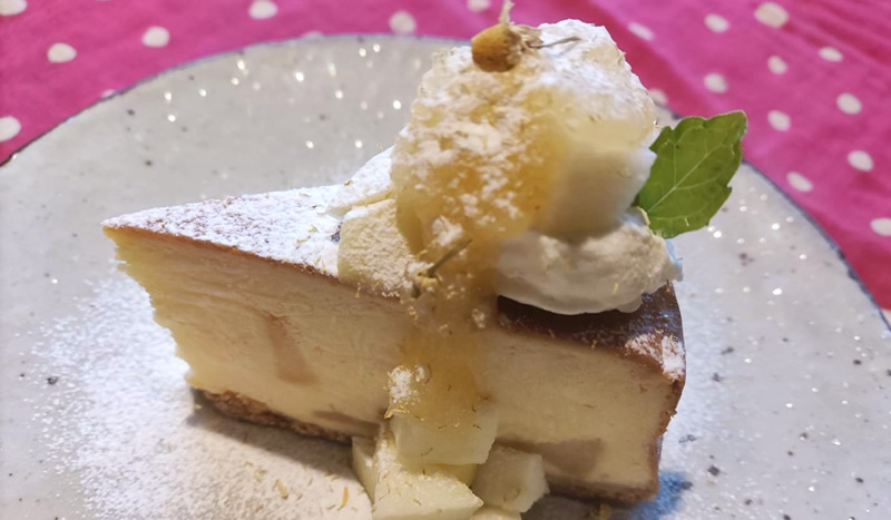 アップルカモミールチーズケーキ