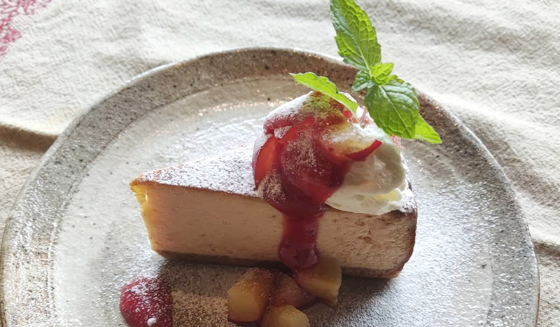 すももチーズケーキ